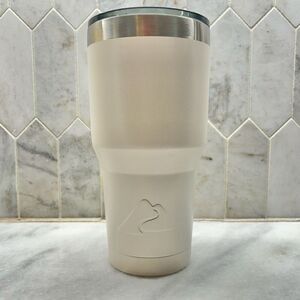 Ozark Trail Double Wall Vacuum Stainless Steel Tumbler With Lid White 30oz